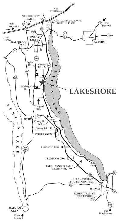 Cayuga Lake Map